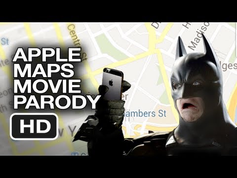 蝙蝠俠黑暗騎士：iPhone 5地圖搞笑版