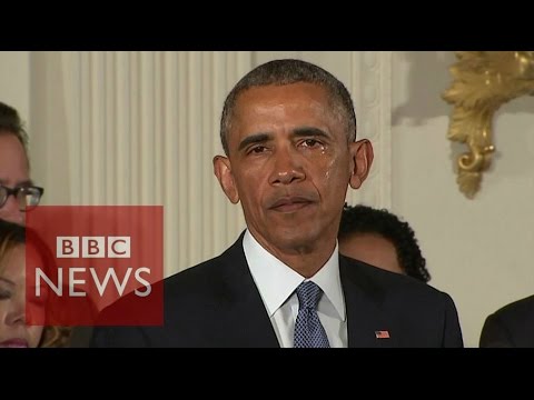 槍械管制演說，美國總統歐巴馬罕見落淚