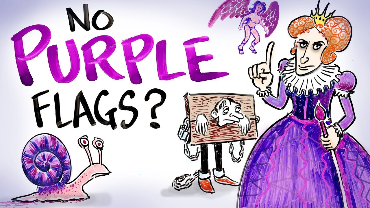 紫色很美呀，但為什麼以前的國旗都沒有使用紫色？