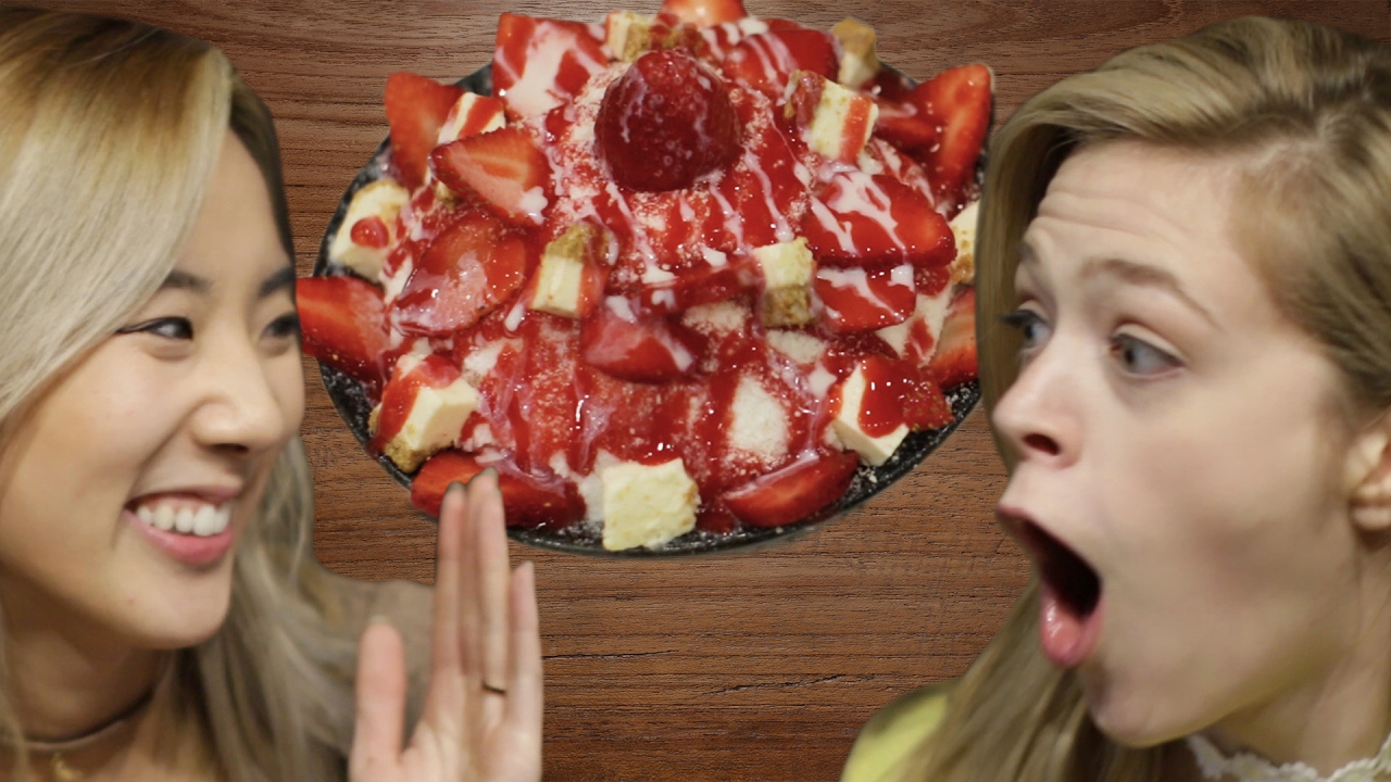 韓國必吃雪花冰！外國人第一次吃到的反應是...